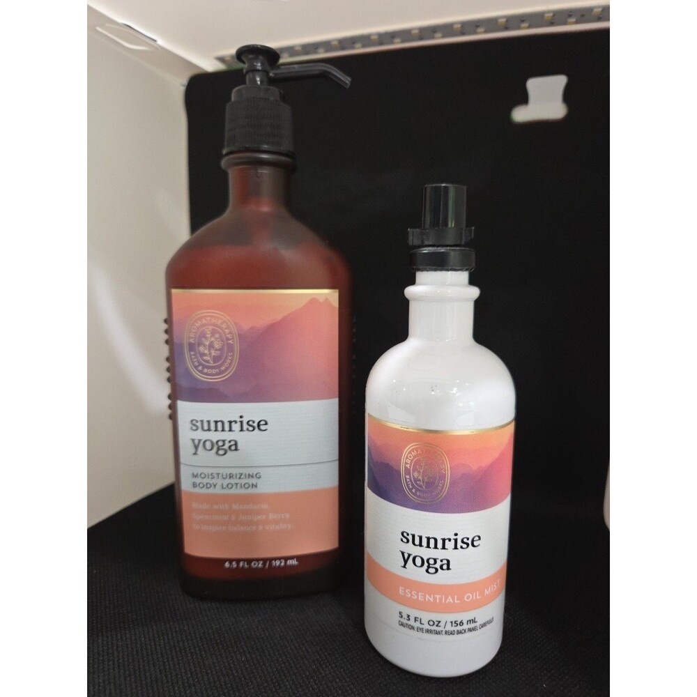 Bath&Body Work SUNRISE YOGA Aromatherapy Lotion Essential Oil Mist HB9
